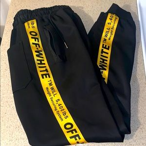 Off-white track pants